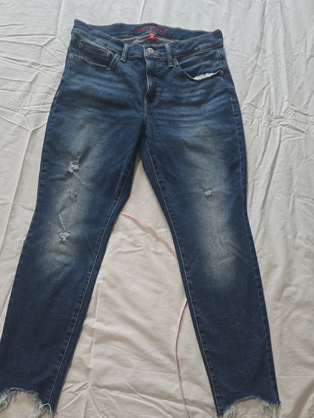 Worn once! Lucky Brand Women's Blue Washed Skinny Jeans